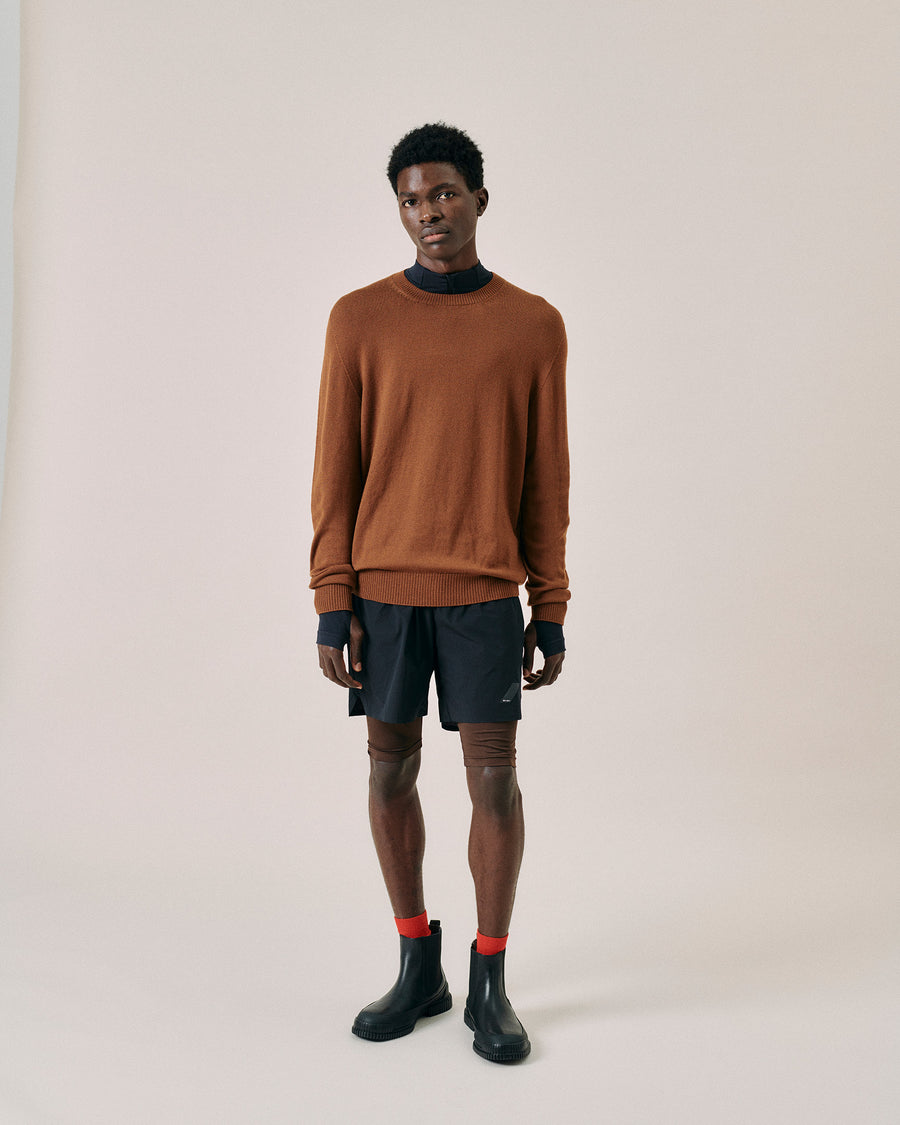 Scaglione ROUND NECK SEAMLESS MERINO RHUM