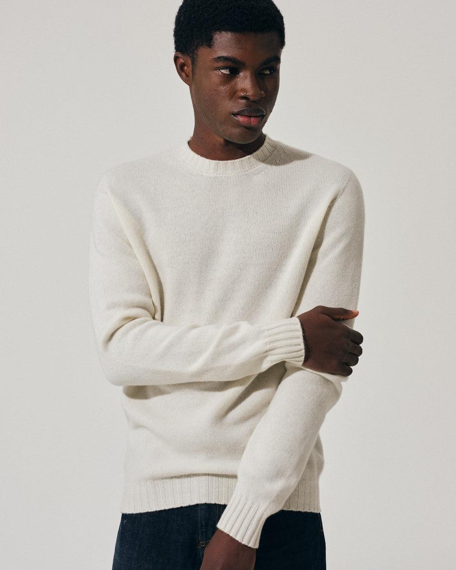 Scaglione ROUND NECK SEAMLESS MIXCASH MILK