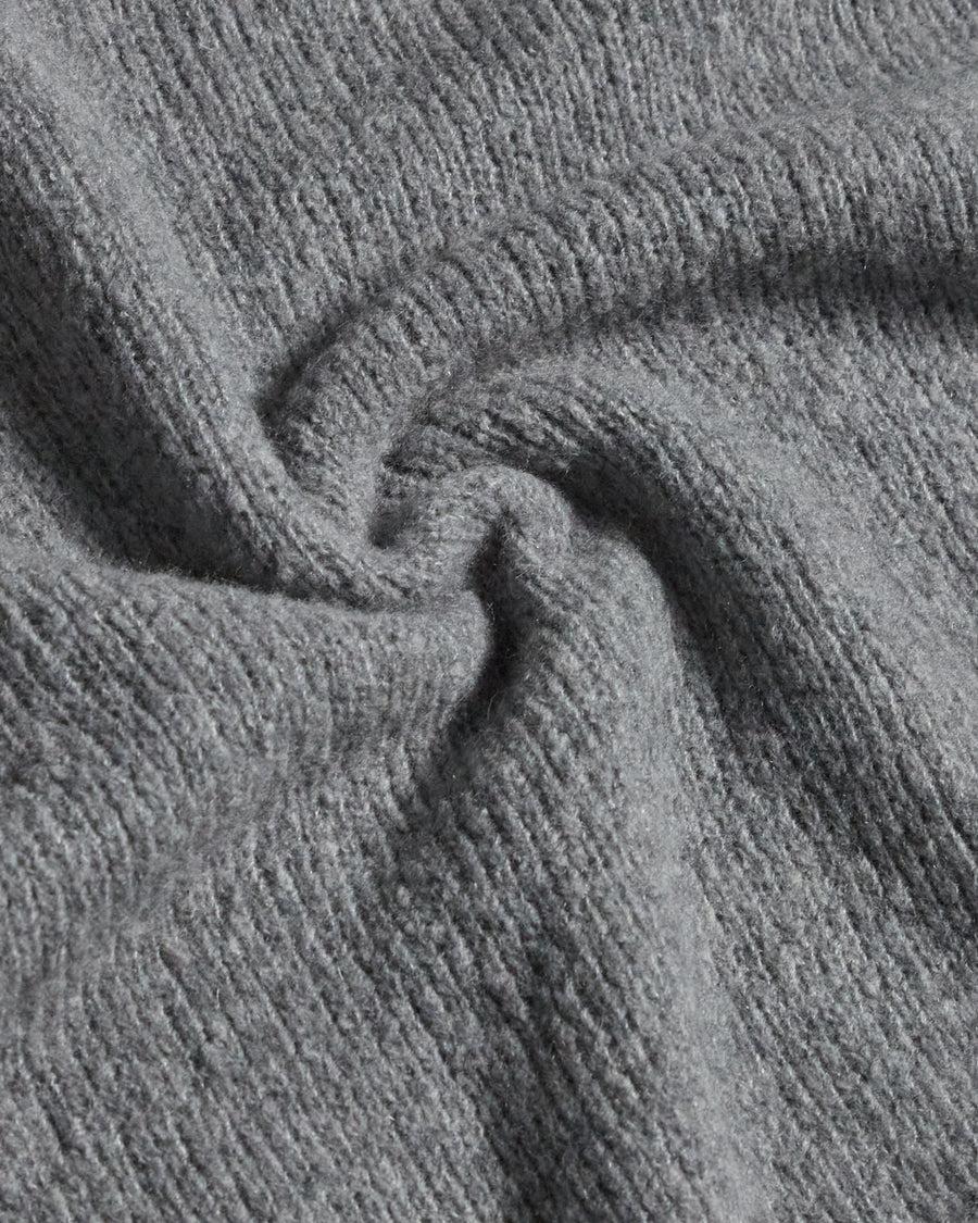 Scaglione ROUND NECK SEAMLESS PUFFED CASHMERE GREY