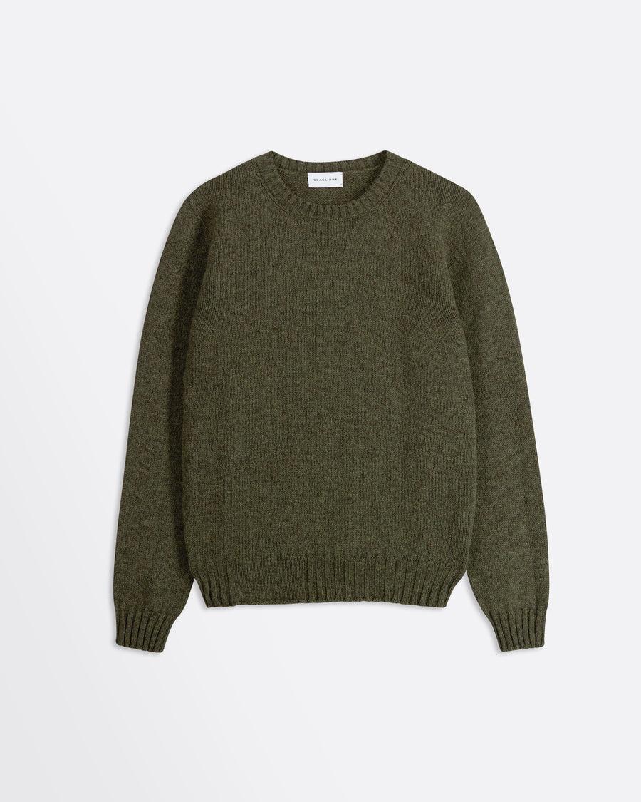 Scaglione ROUND NECK SEAMLESS SOFTWOOL ARMY