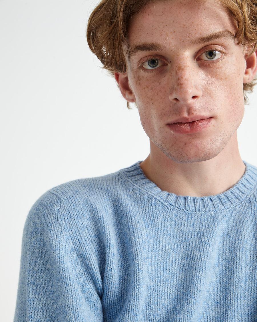 Scaglione ROUND NECK SEAMLESS SOFTWOOL BABYBLUE