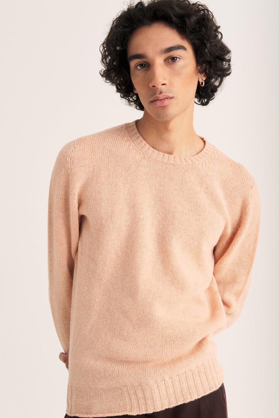 Scaglione ROUND NECK SEAMLESS SOFTWOOL BLOSSOM