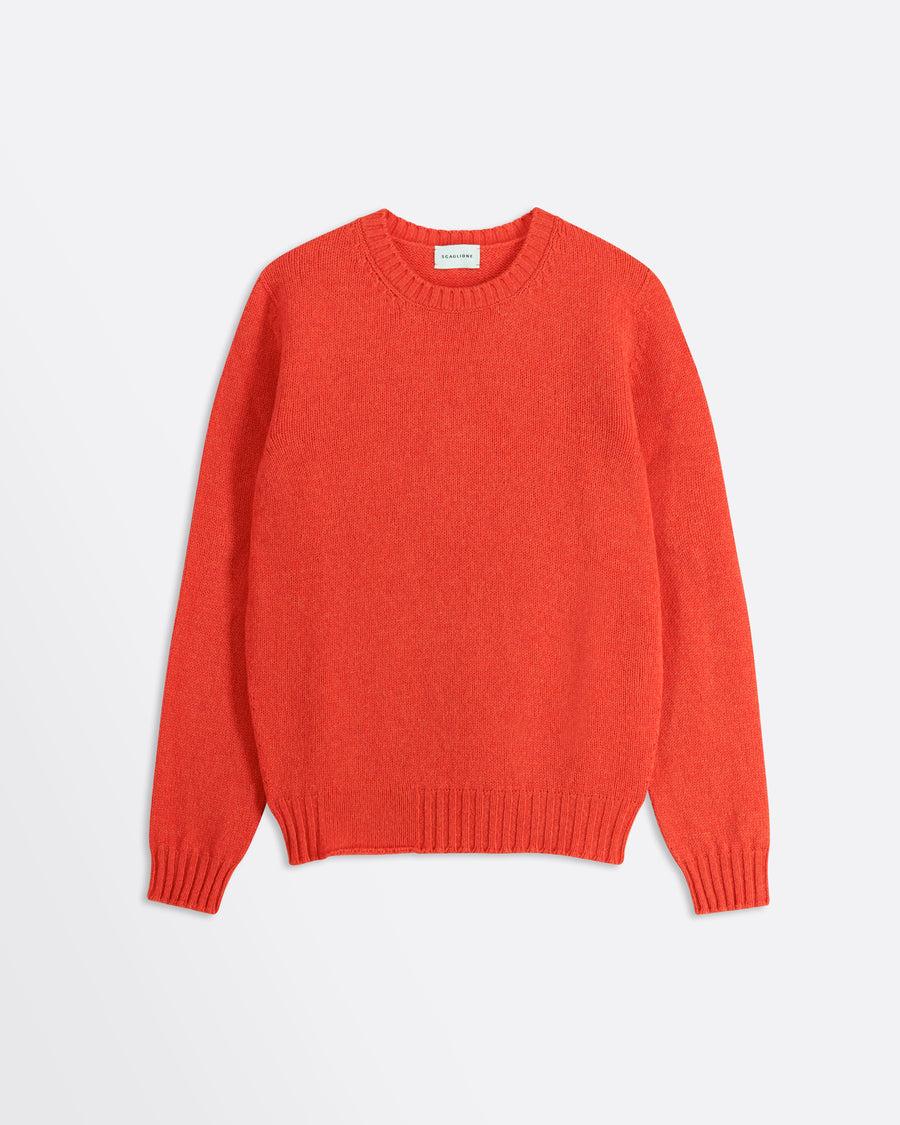 Scaglione ROUND NECK SEAMLESS SOFTWOOL CARROT