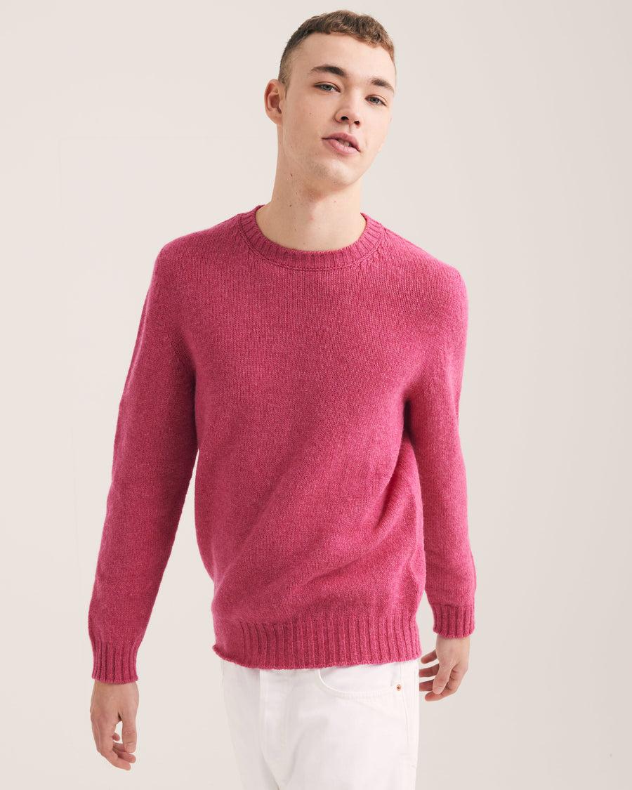 Scaglione ROUND NECK SEAMLESS SOFTWOOL PINK