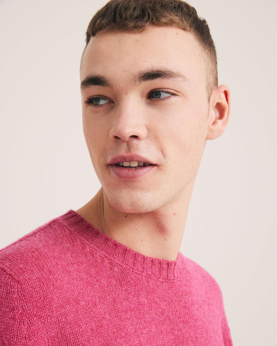 Scaglione ROUND NECK SEAMLESS SOFTWOOL PINK