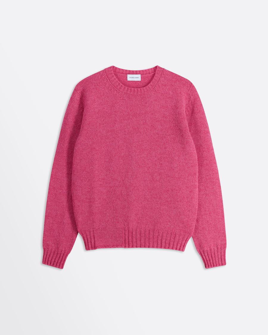 Scaglione ROUND NECK SEAMLESS SOFTWOOL PINK