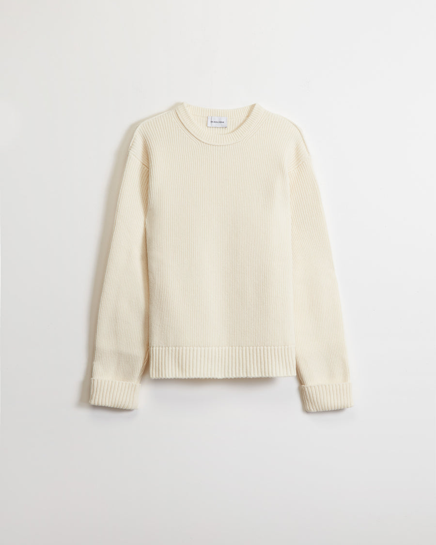 Scaglione ROUND NECK SLIM M.UNITA MILK