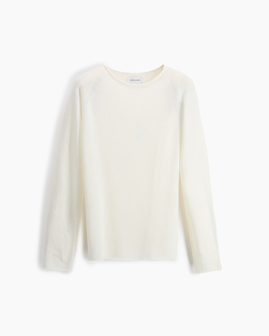 Scaglione ROUND NECK SLIM RAGLAN SEAMLESS MILK