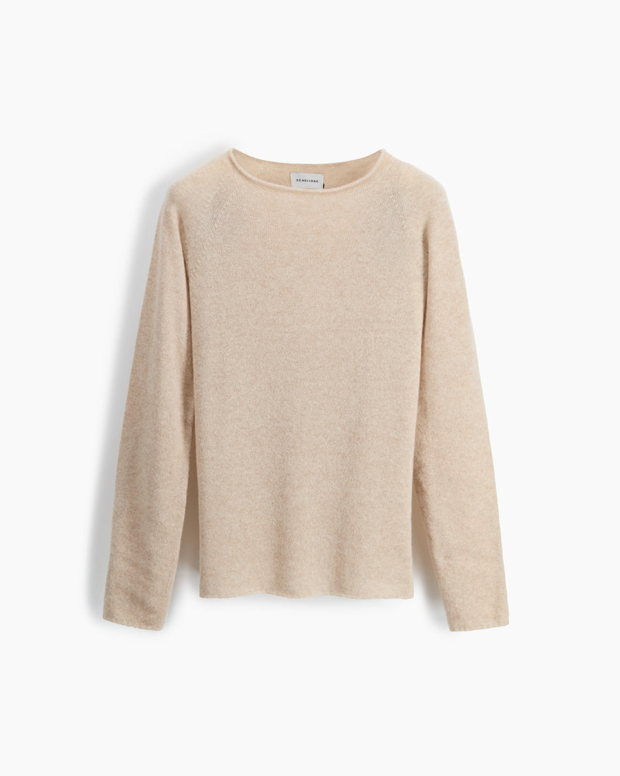 Scaglione ROUND NECK SLIM RAGLAN SEAMLESS SAND