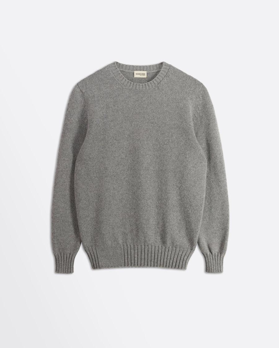 Scaglione ROUND NECK SOFT HYBRD CASHMERE GREY
