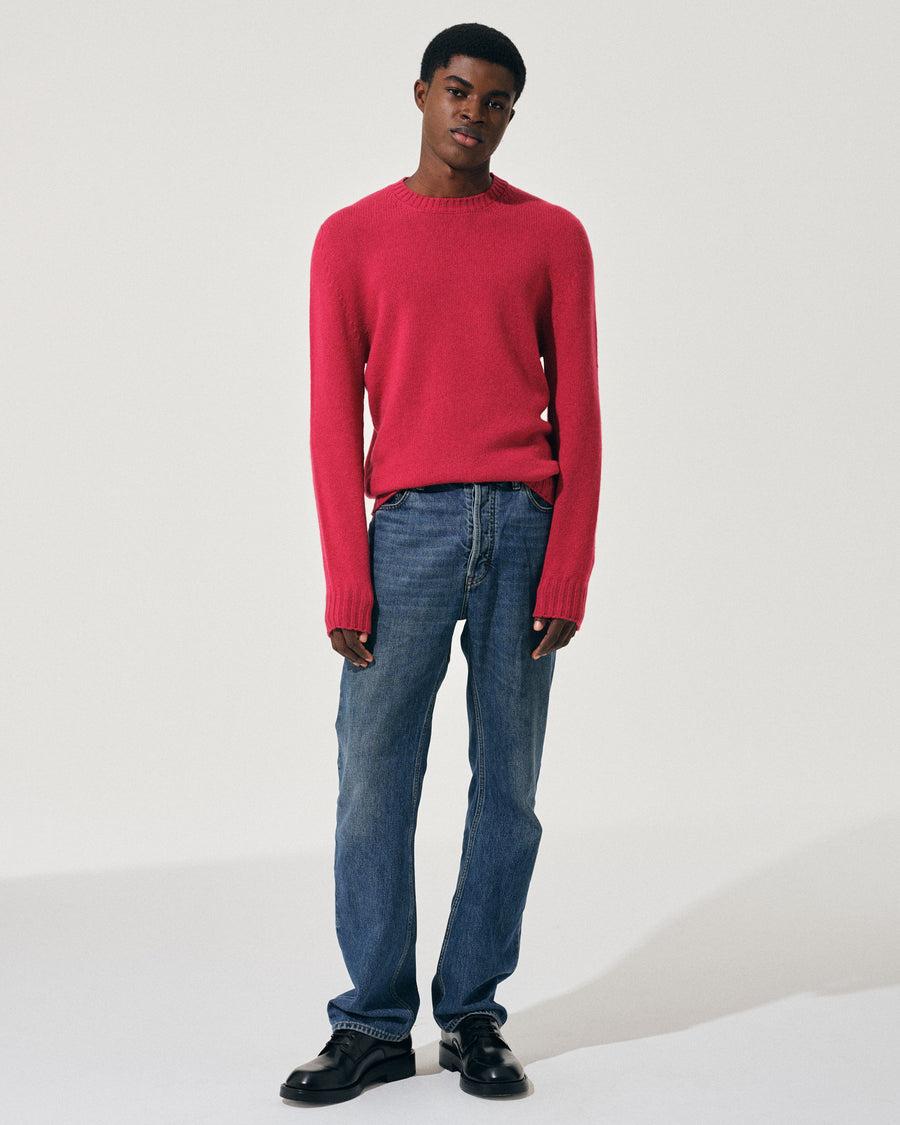 Scaglione ROUND NECK SOFT HYBRD CASHMERE MAGENTA