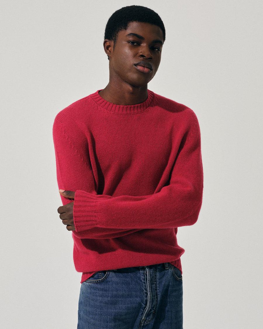 Scaglione ROUND NECK SOFT HYBRD CASHMERE MAGENTA