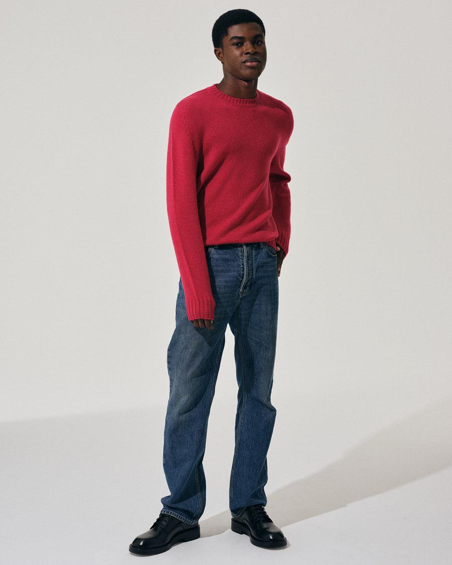 Scaglione ROUND NECK SOFT HYBRD CASHMERE MAGENTA