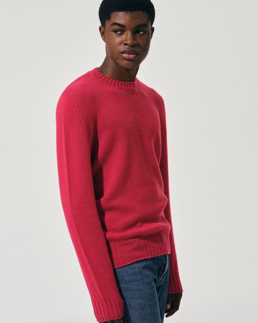 Scaglione ROUND NECK SOFT HYBRD CASHMERE MAGENTA