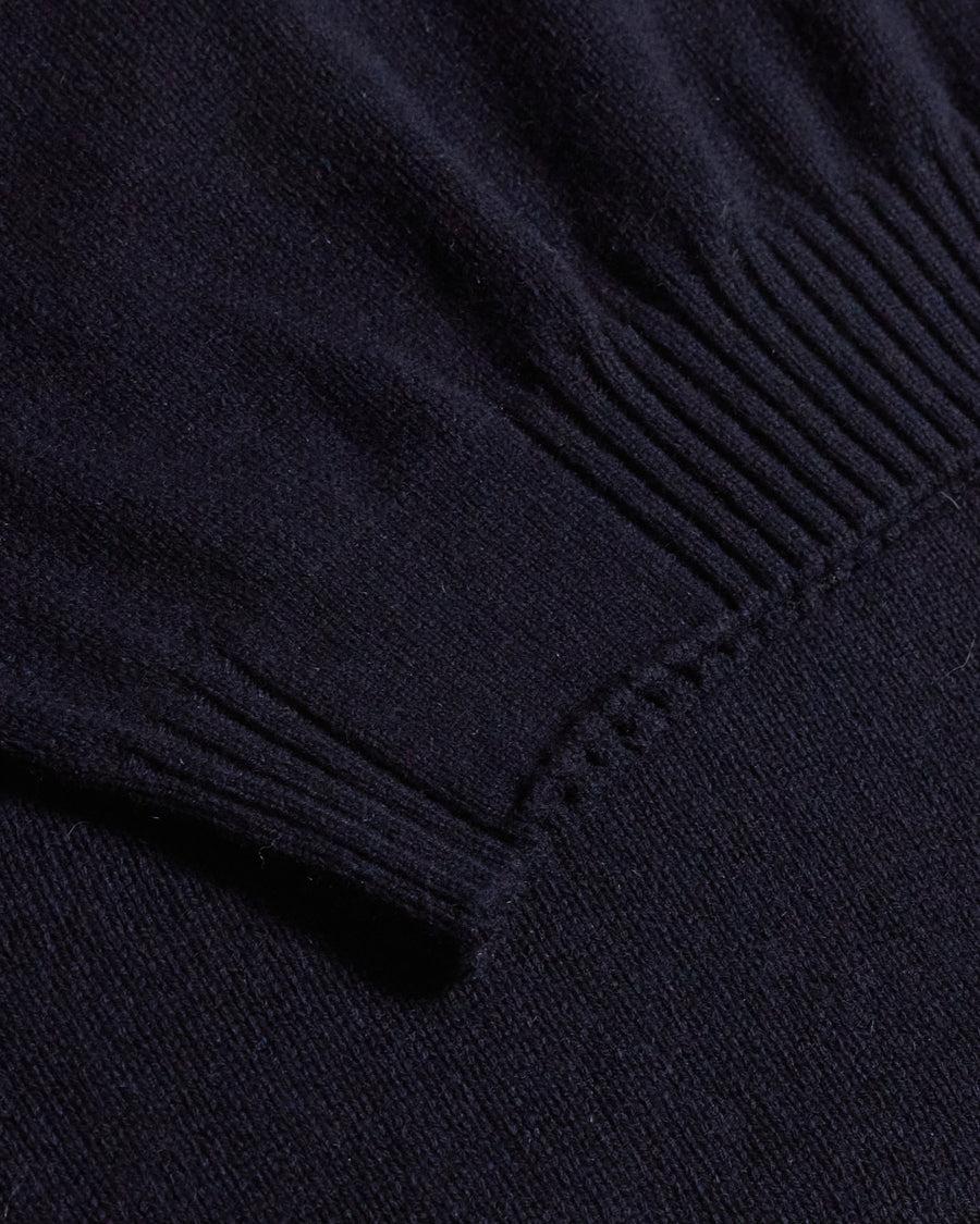 Scaglione ROUND NECK SOFT HYBRD CASHMERE NAVY