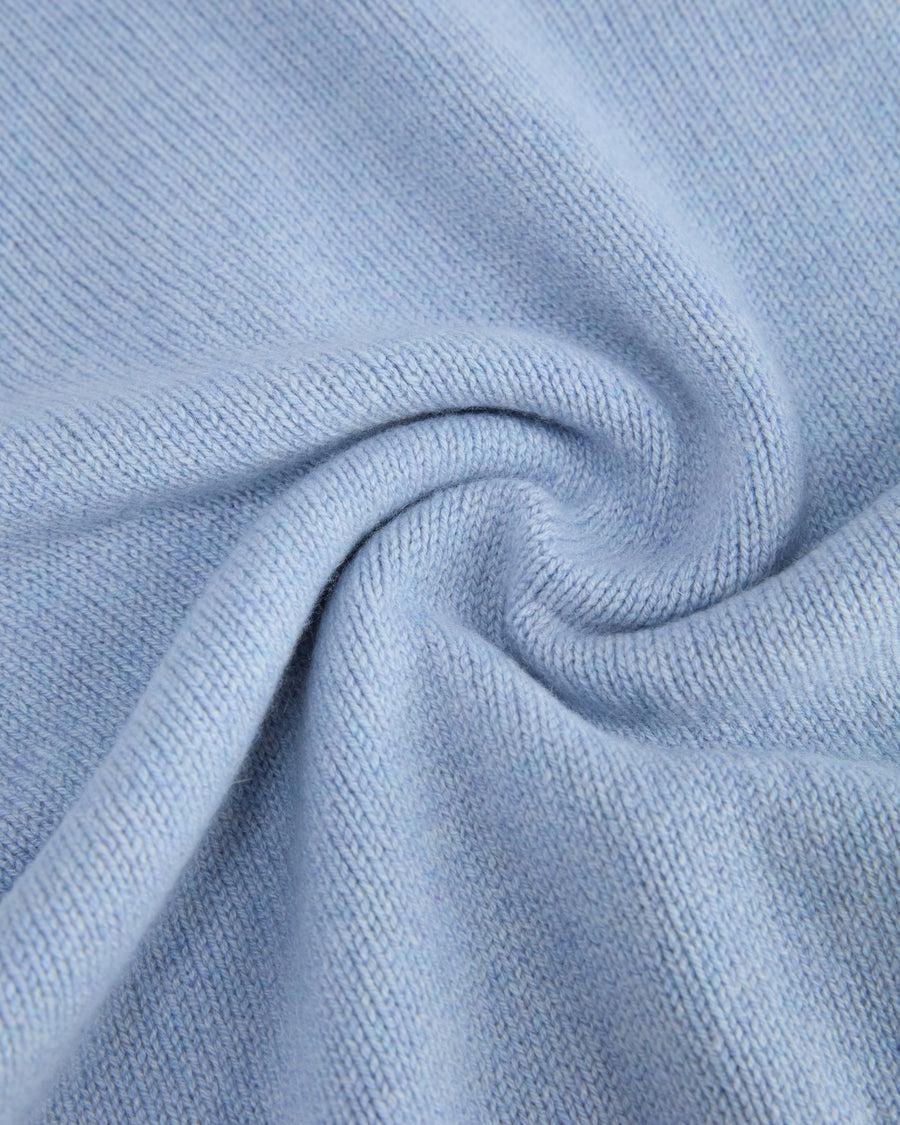 Scaglione ROUND NECK SOFT HYBRID CASHMERE CELESTE
