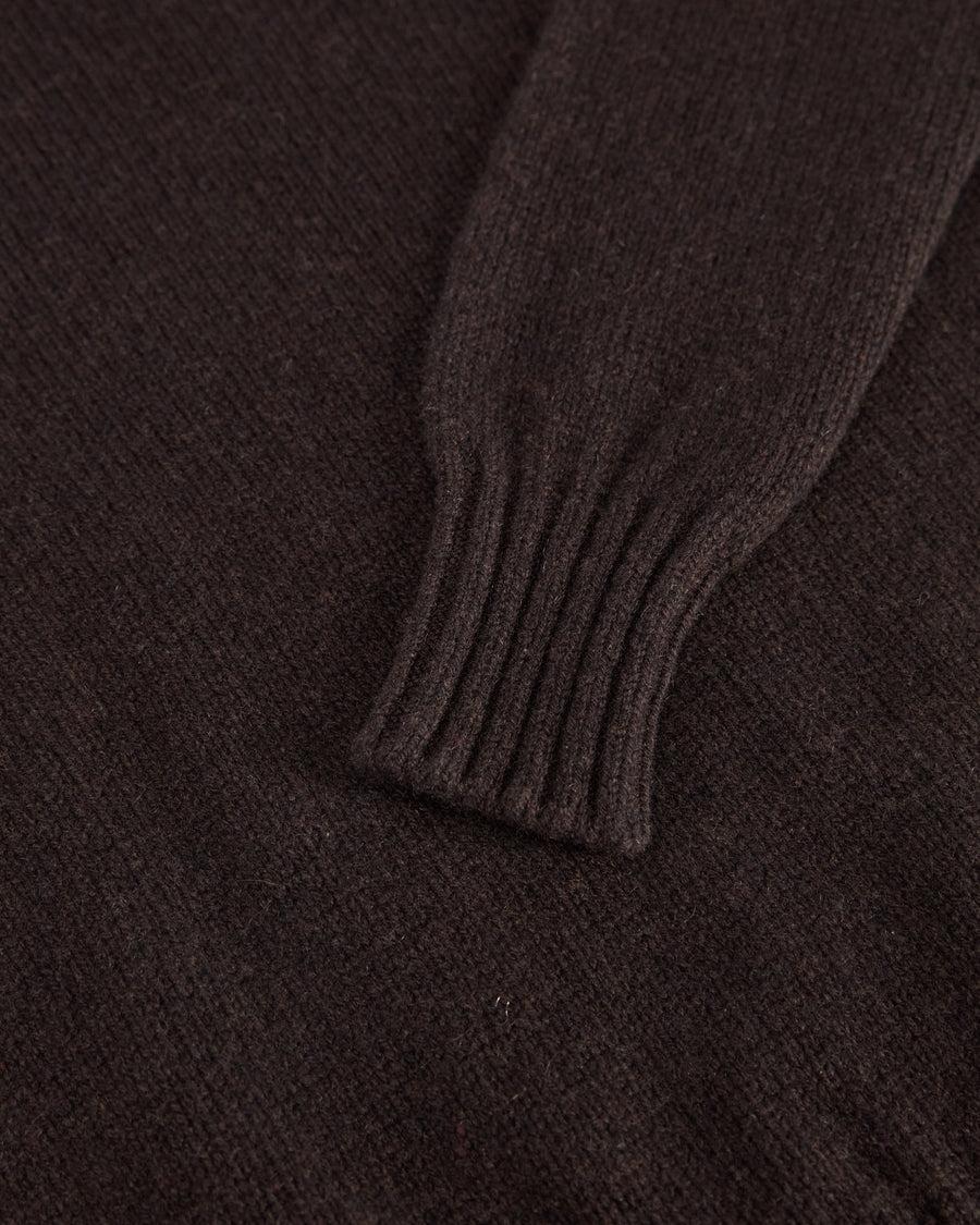 Scaglione ROUND NECK SOFT HYBRID CASHMERE EBANO