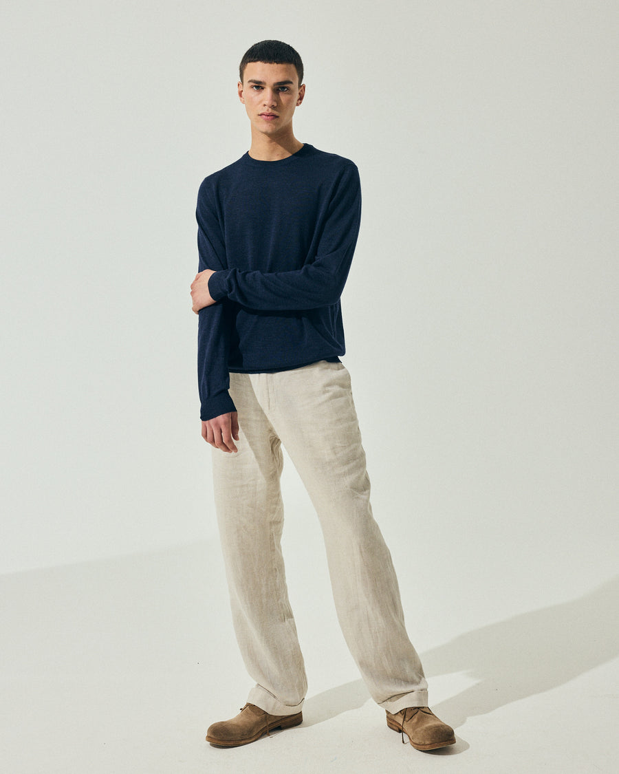 Scaglione ROUNDNECK FINELUX NAVY