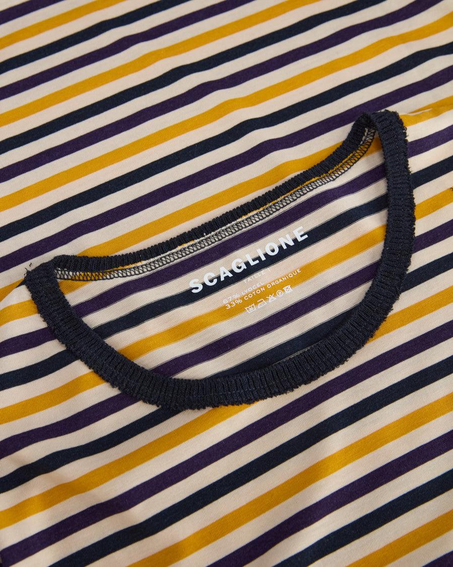 Scaglione ROUNDNECK RIGA MULTICOLOR GIALLO