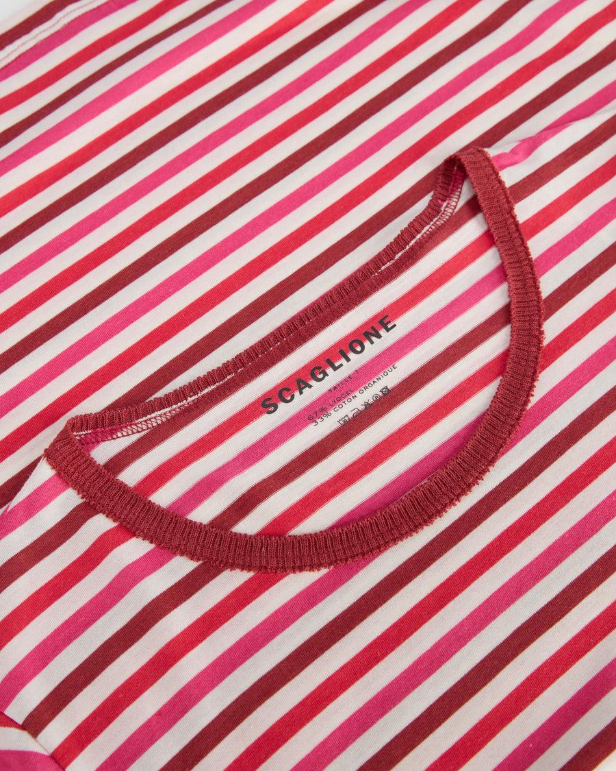Scaglione ROUNDNECK RIGA MULTICOLOR ROSSO