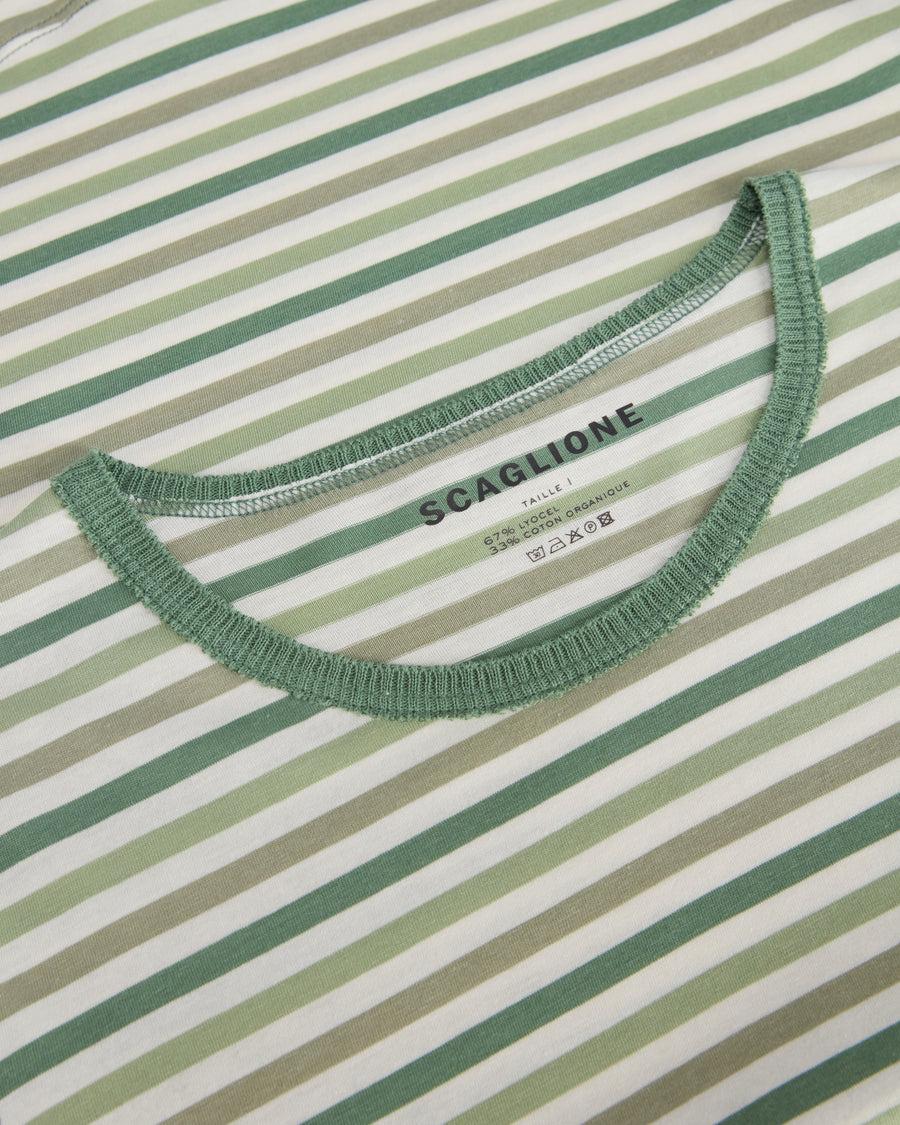 Scaglione ROUNDNECK RIGA MULTICOLOR VERDE