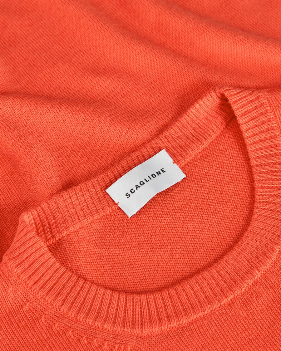Scaglione ROUNDNECK SEAMLESS MERINO CARROT