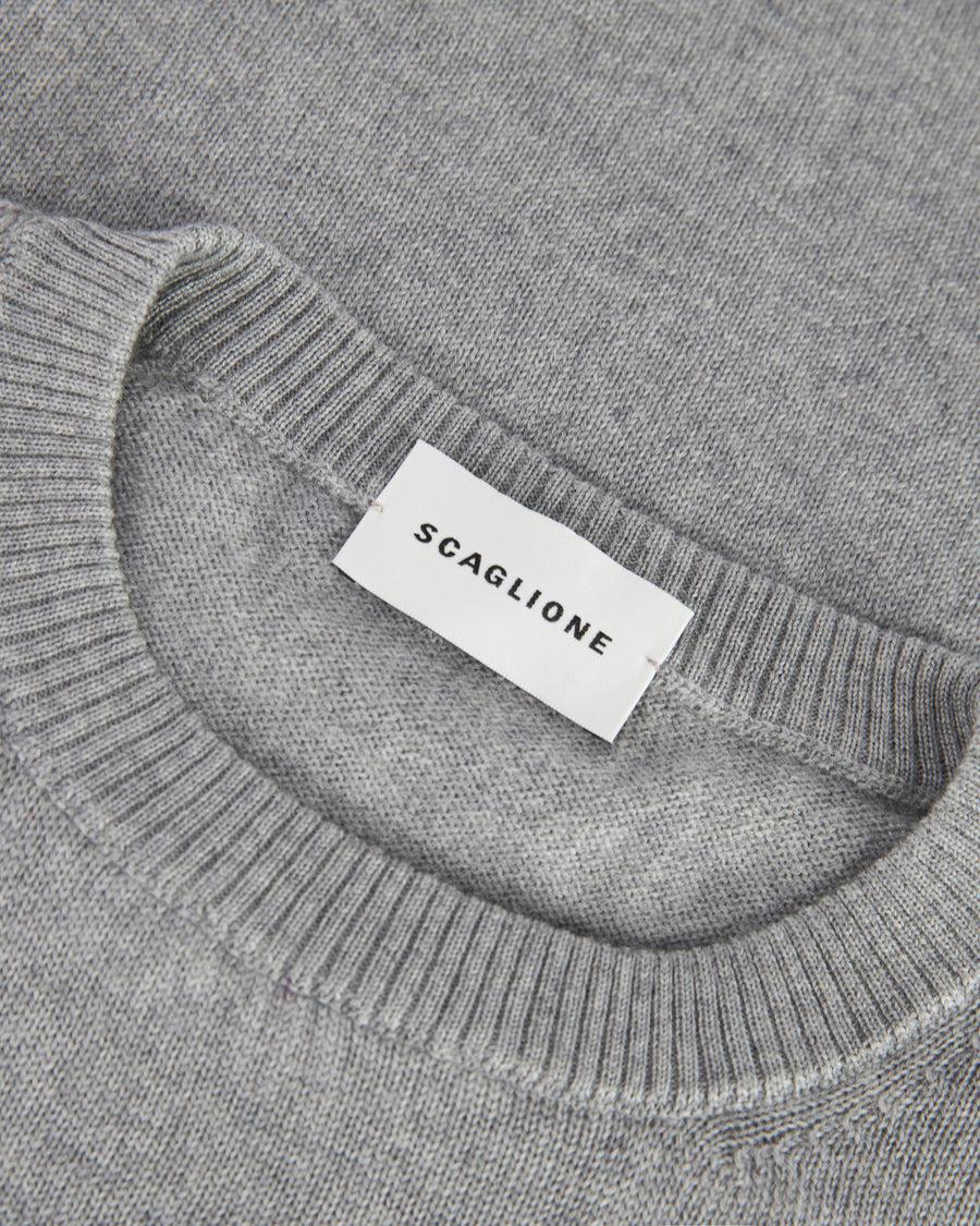 Scaglione ROUNDNECK SEAMLESS MERINO CEMENTO