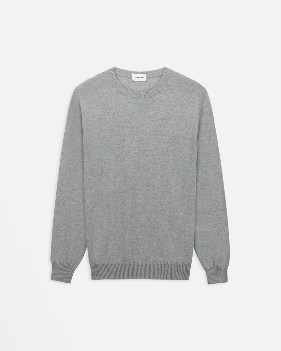 Scaglione ROUNDNECK SEAMLESS MERINO CEMENTO