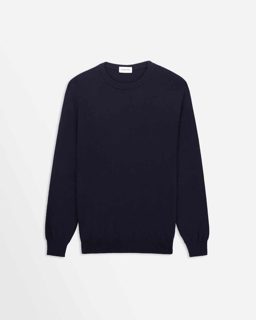 Scaglione ROUNDNECK SEAMLESS MERINO NAVY