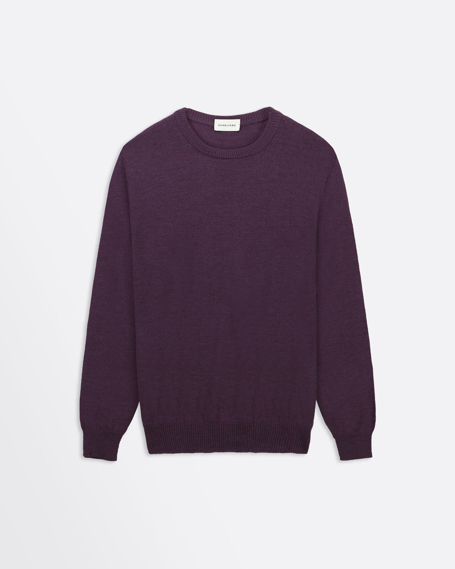 Scaglione ROUNDNECK SEAMLESS MERINO PURPLE