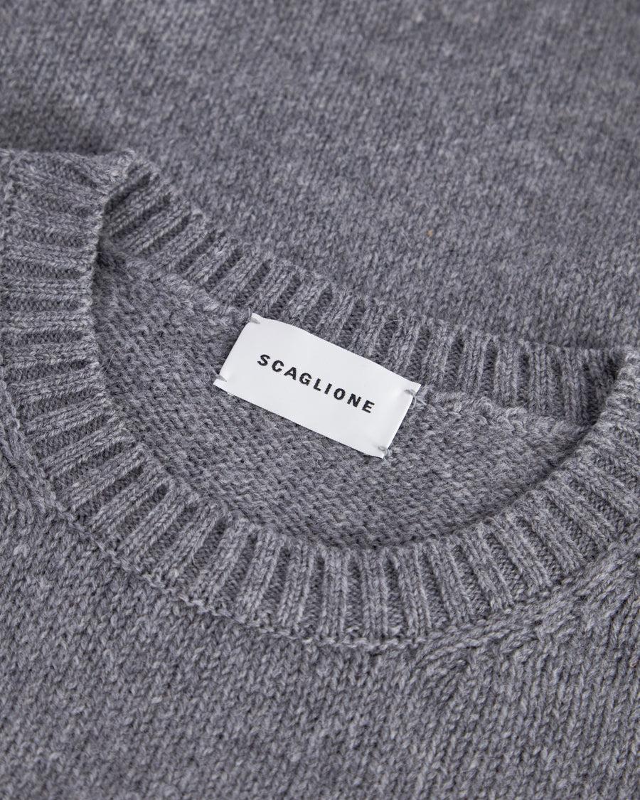 Scaglione ROUNDNECK SEAMLESS SOFTWOOL GREY