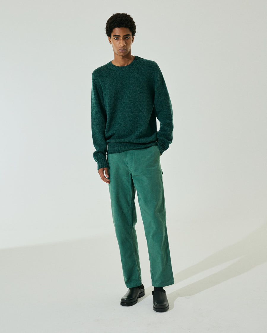 Scaglione ROUNDNECK SEAMLESS SOFTWOOL TEAL