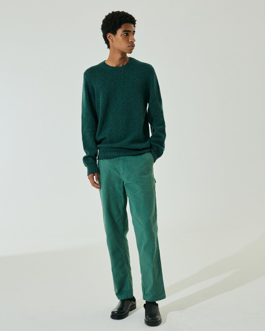 Scaglione ROUNDNECK SEAMLESS SOFTWOOL TEAL