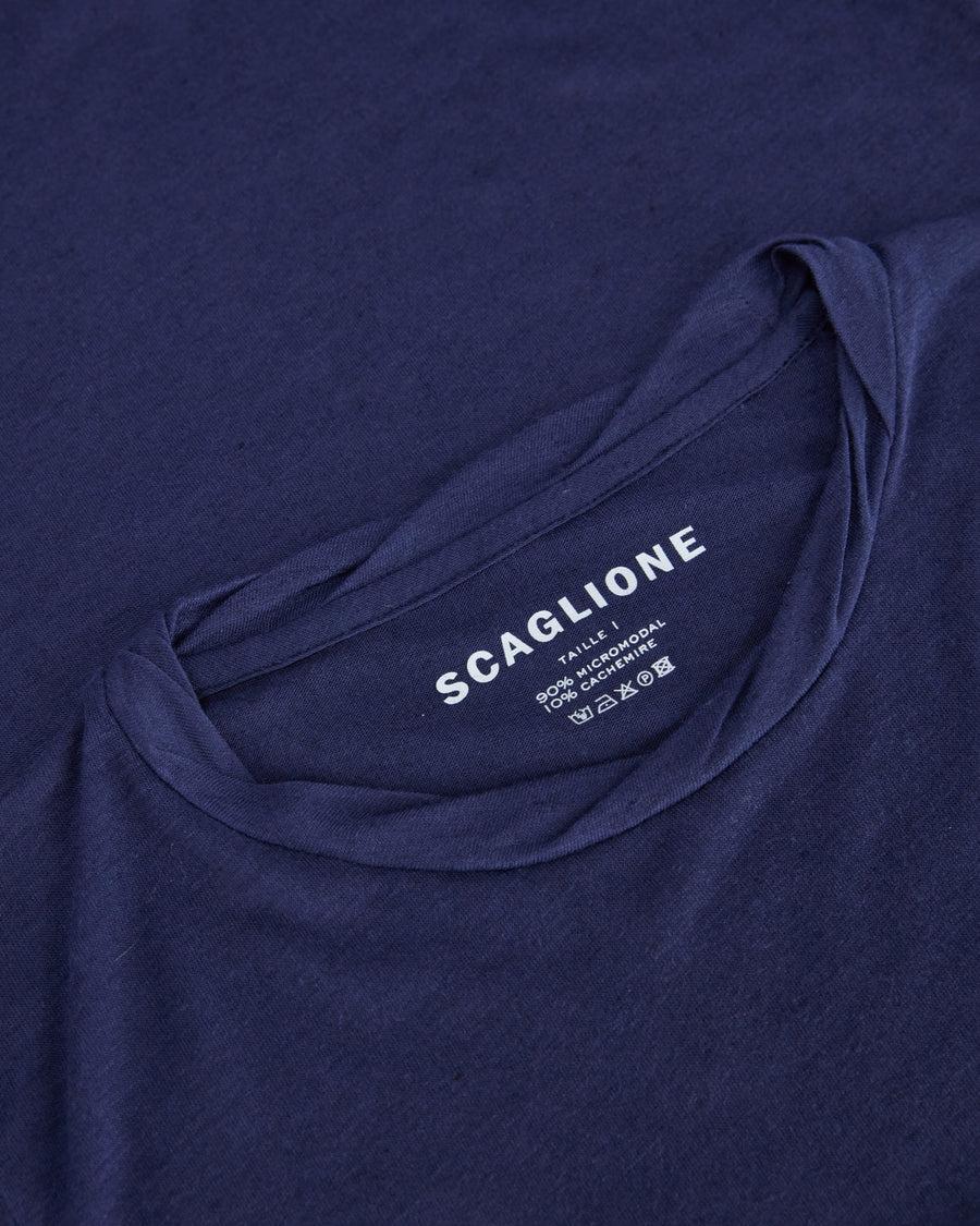 Scaglione ROUNDNECK ULTRALIGHT MICROMODAL BLUE