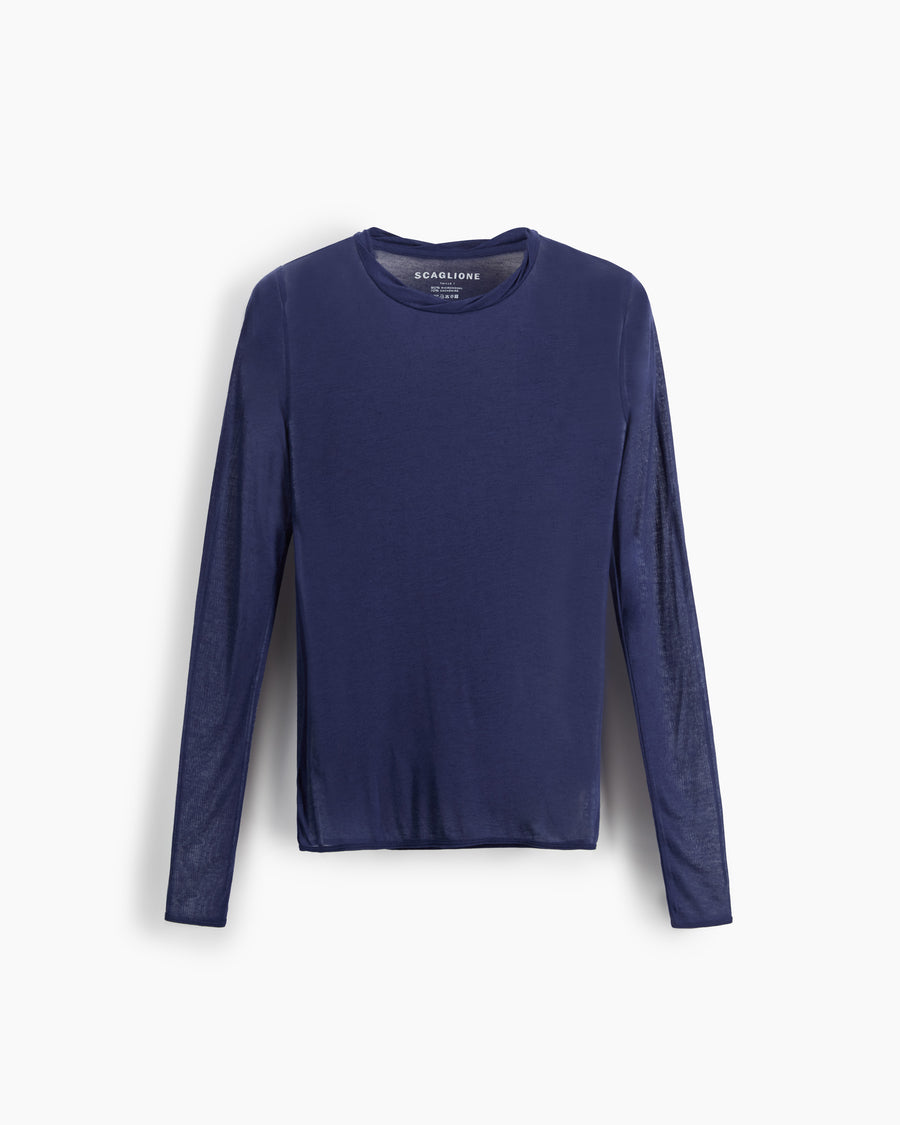 Scaglione ROUNDNECK ULTRALIGHT MICROMODAL BLUE