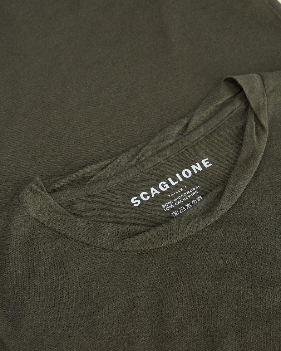 Scaglione ROUNDNECK ULTRALIGHT MICROMODAL KAKI