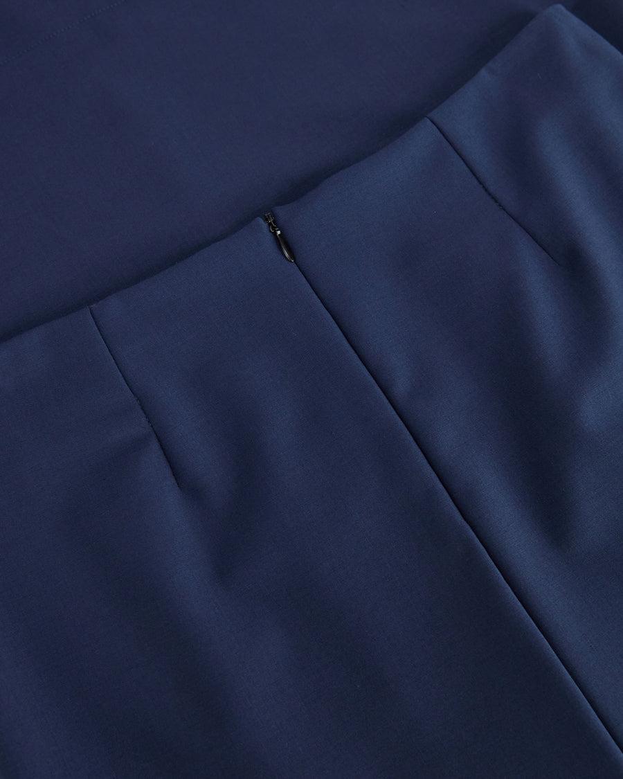 Scaglione SKIRT MERINO TUBINOLUNGA NAVY