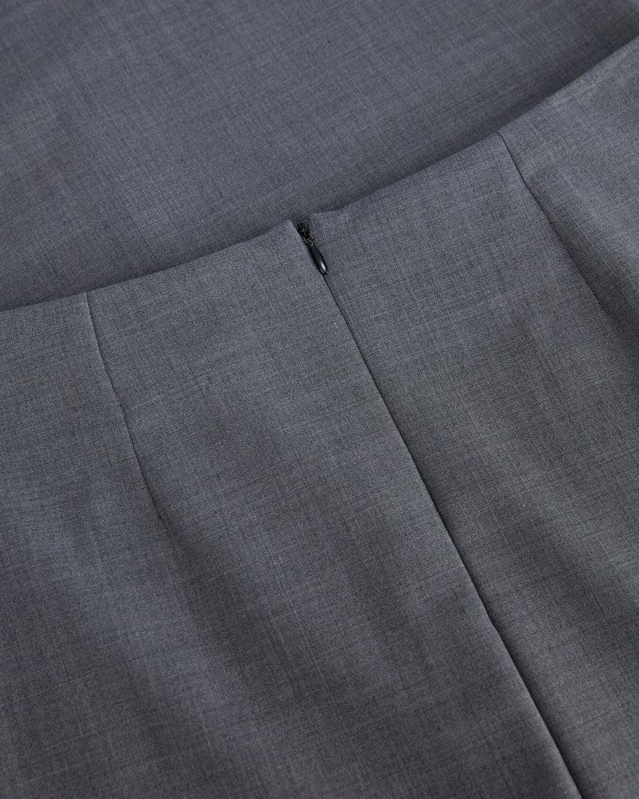 Scaglione SKIRT MERINO TUBINOLUNGA SMOG