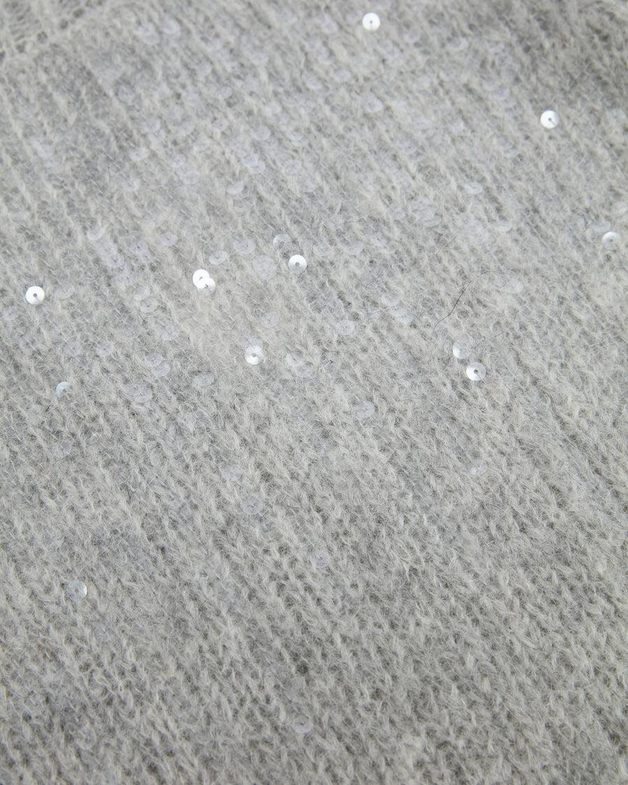 Scaglione T.NECK TRAPEZIO PAILLETTES GREY