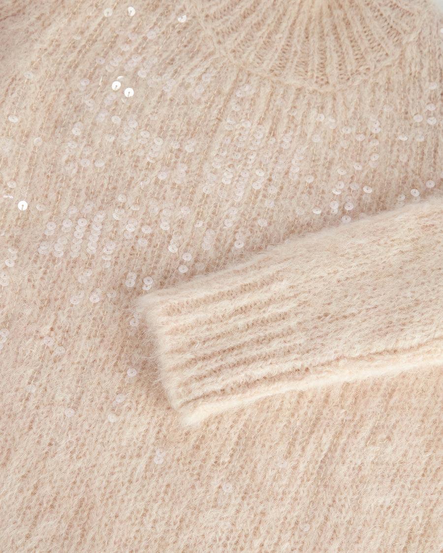 Scaglione T.NECK TRAPEZIO PAILLETTES SAND