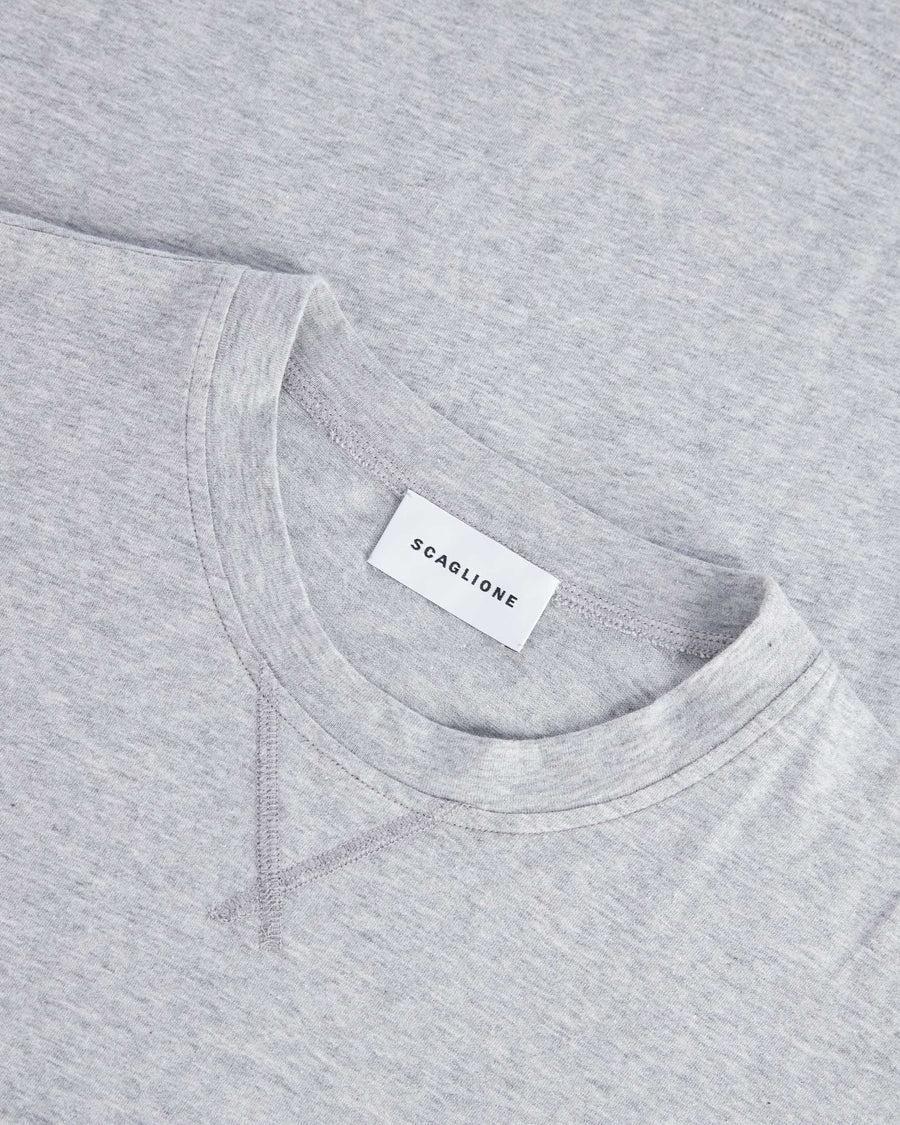 Scaglione T-SHIRT BASIC ML CASH-COTT GREY