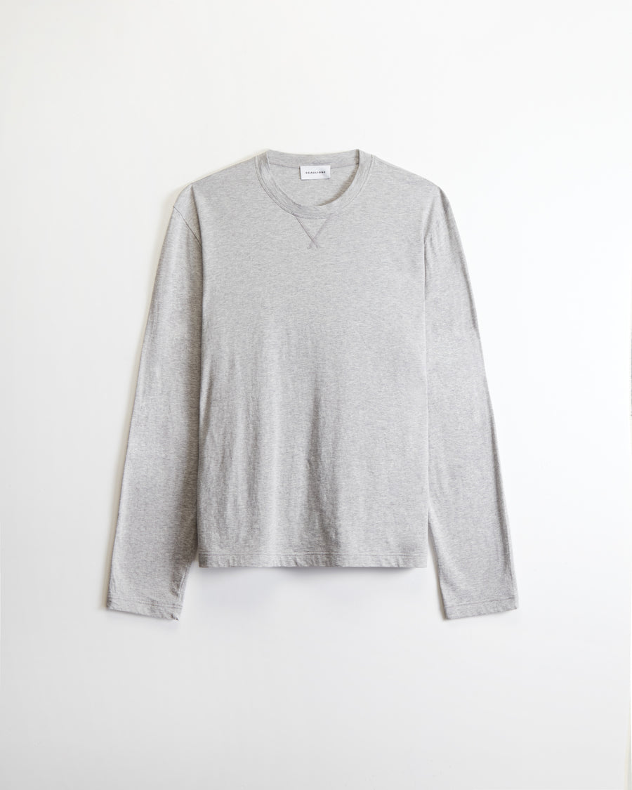 Scaglione T-SHIRT BASIC ML CASH-COTT GREY