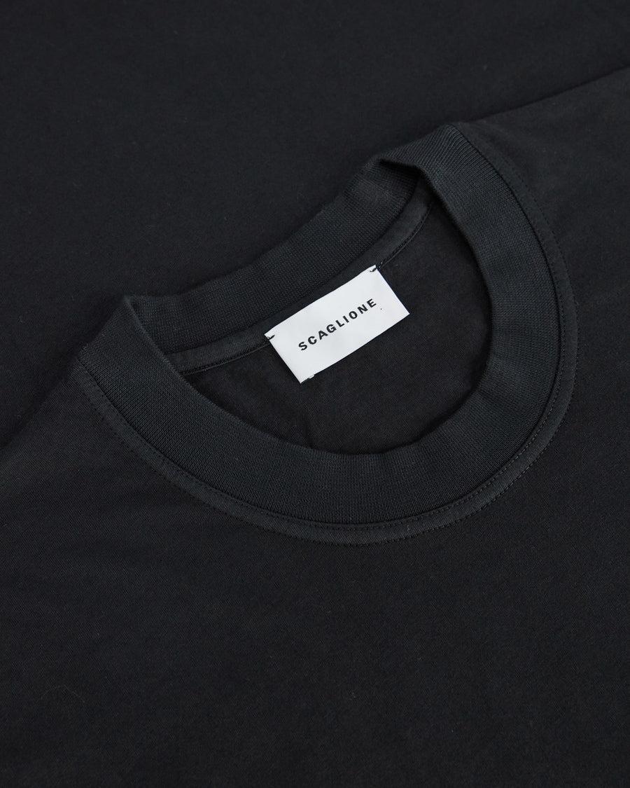 Scaglione T-SHIRT OVER J.COT BLACK