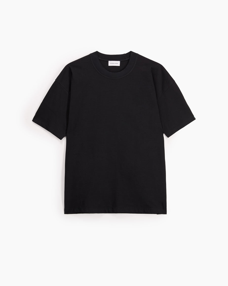 Scaglione T-SHIRT OVER J.COT BLACK