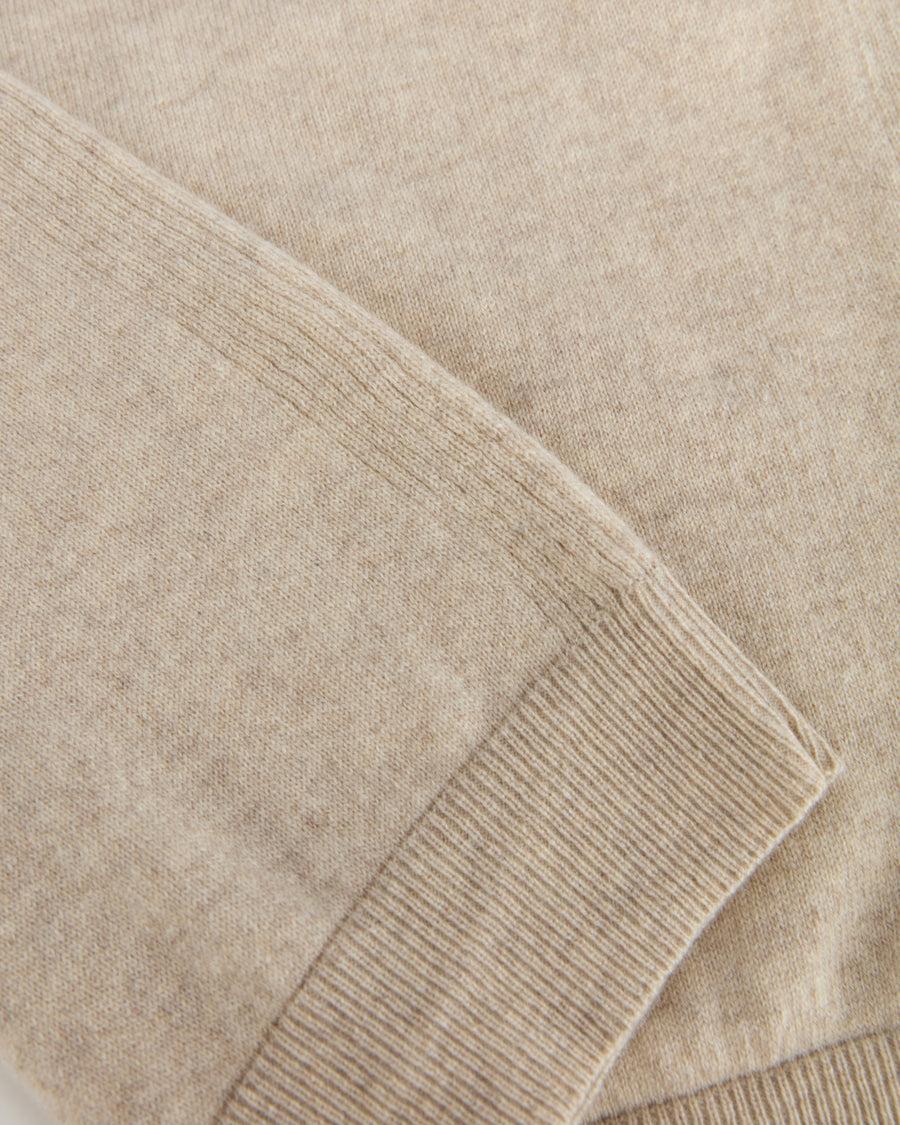 Scaglione T-SHIRT RIBBED SIDES BEIGE