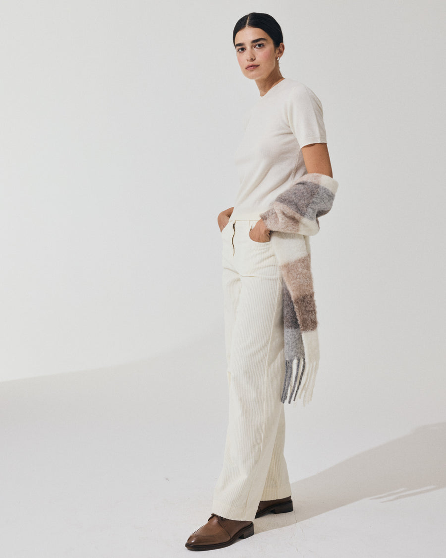 Scaglione T-SHIRT SLIM MIX CASH MILK