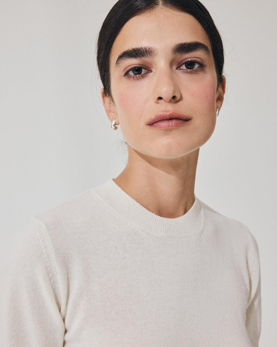 Scaglione T-SHIRT SLIM MIX CASH MILK