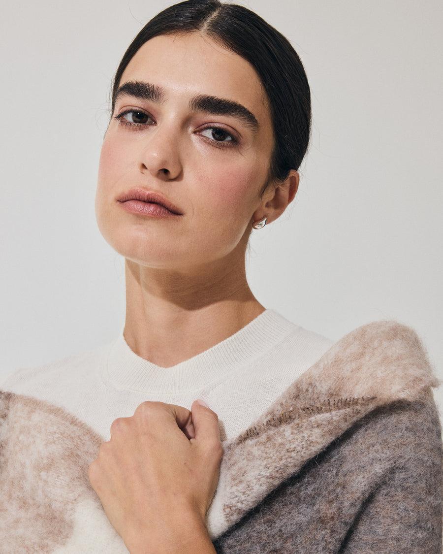 Scaglione T-SHIRT SLIM MIX CASH MILK