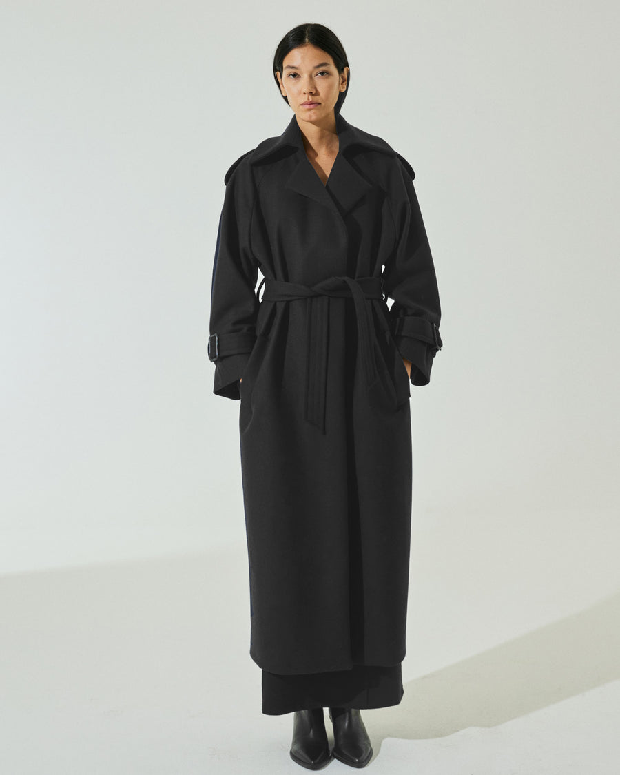 Scaglione TRENCHCOAT BLACK
