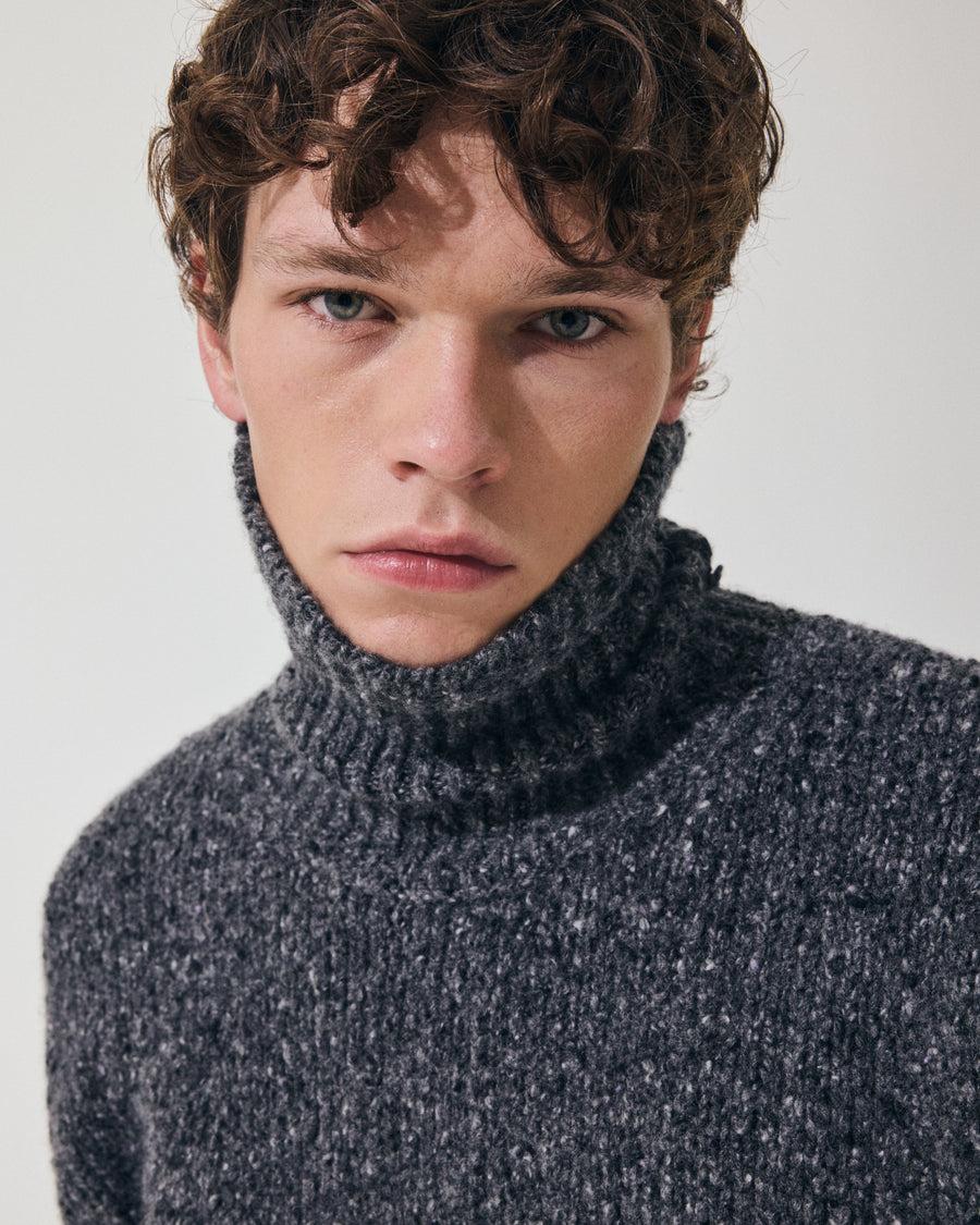 Scaglione TURTLE NECK MAXI CASHMOULINE' BLACK